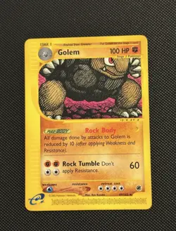 Golem 49/165 Expedition Base Set Rare Pokemon Card - NM - Image 1