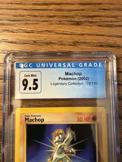 Pokemon Machop 79/110 Legendary Collection 2002 CGC 9.5 Trading Card - Image 2