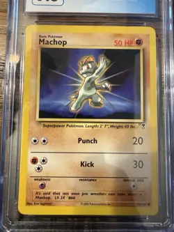 Pokemon Machop 79/110 Legendary Collection 2002 CGC 9.5 Trading Card - Image 3