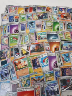 Large Pokemon Trading Cards TCG Bundle Mixed Loose - Image 2