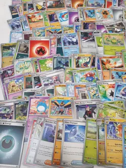 Large Pokemon Trading Cards TCG Bundle Mixed Loose - Image 3