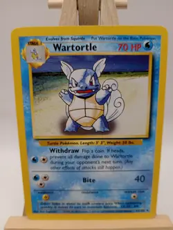 Wartortle Pokemon Card 1999 Base Set Unlimited Uncommon 42/102 Very Light Play - Image 1