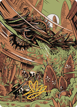 1x Contagion Engine Art Card - Gold-Stamped Signature NM-Mint, English Art Serie - Image 1