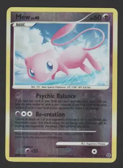 Mew Reverse Holo Secret Wonders 15/132 ENG - Pokemon Card Rare - Image 1
