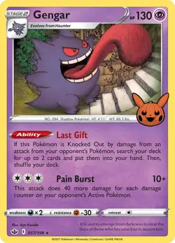 Gengar (057/198) [Trick or Trade] Lightly Played Holofoil Pokemon TCG - Image 1