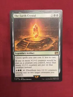 The Earth Crystal Final Fantasy NM MTG Regular. Very Good Not Mint Small Ding - Image 1