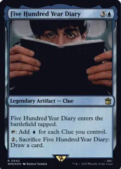 MTG Five Hundred Year Diary Foil NM Doctor Who Magic 42 - Image 1