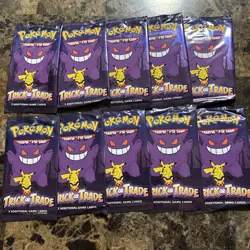 Pokemon Trick Or Trade 2022 10 Pack Booster Bundle, Sealed 3-cards Packs - Image 1