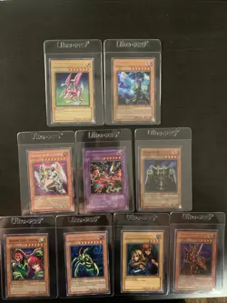 Yugioh Lot Of 9 Holo Cards Near Mint - Image 1