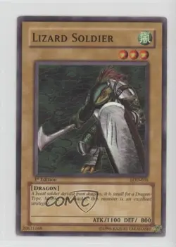 Lizard Soldier 1st Ed. YuGiOh Legacy of Darkness #LOD-038 2003 - Image 1