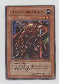 The Hunter with 7 Weapons 1st Ed. YuGiOh Legacy of Darkness #LOD-024 2003 - Image 1