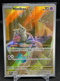 Pokemon TCG Sealed Mimikyu 75 Promo SVP Black Star Paldean Fates M15 - Image 1