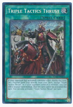 Triple Tactics Thrust (Secret Rare) [RA03-EN072] Bonanza Yugioh - Image 1