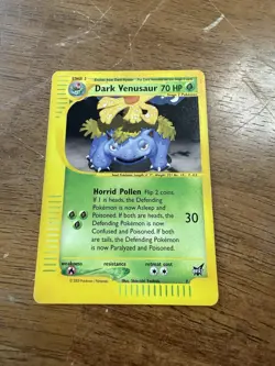 Pokemon TCG Dark Venusaur Best of Game 7/9 70 HP Stage 2 Regular Promo Card - Image 2