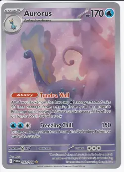 Aurorus 092/088 Holo Illustration Rare Perfect Order Pokemon Holo Near Mint - Image 1