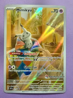 Mimikyu 075 Pokemon Center Exclusive Scarlet & Violet Stamped Promo - Image 1
