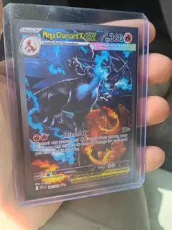 Pokemon Mega Charizard X EX 125/094 Me02 Phantasmal Flames Holo English - Image 1