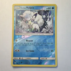 Pokemon Alolan Vulpix 21/145 SM Guardians Rising Reverse Holo 60 HP 20 Attack - Image 1