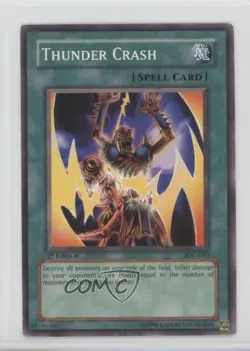 Thunder Crash 1st Ed. YuGiOh Invasion of Chaos #IOC-043 2004 - Image 1
