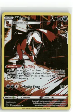 Pokemon Thievul GG17/GG70 Ultra Rare 2023 Crown Zenith: Galarian Gallery - Image 1