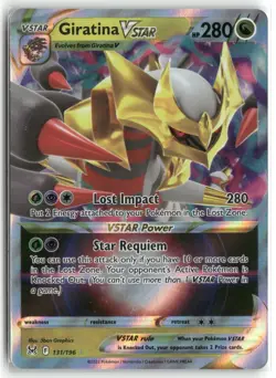 Pokemon Giratina VSTAR 131/196 Ultra Rare 2022 SWSH11: Lost Origin - Image 1