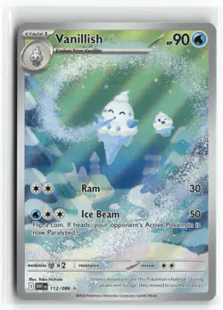 Pokemon Vanillish 112/086 Illustration Rare 2025 SV: White Flare - Image 1