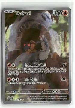 Pokemon Torkoal 172/167 Illustration Rare 2024 SV06: Twilight Masquerade - Image 1