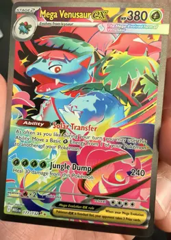 Mega Venusaur ex 177/132 ME01: Mega Evolution Special Illustration Rare Pokemon - Image 1