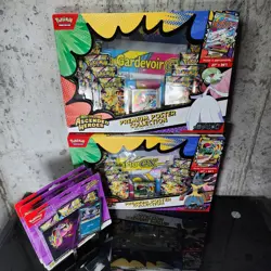 Pokemon 2x Premium Poster Collection Mega Lucario and Gardevoir Bundle Lot - Image 1