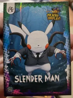 Slender Man (Pikachu) #131 - Holo - Electric Pikachu Cosplay - Pokemon - Image 1