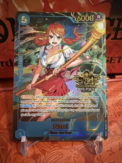 Nami OP11-054 SEC ONE PIECE Card Game 3rd ANNIVERSARY JPNSET 2025 English TCG NM - Image 1