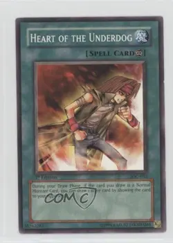 Heart of the Underdog 1st Ed. YuGiOh Invasion Chaos #IOC-032 2004 - Image 1