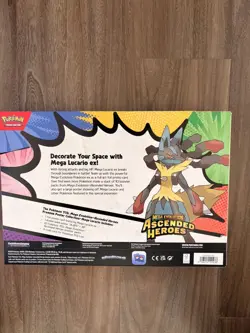 Pokemon TCG Ascended Heroes Mega Gardevoir Premium Poster Collection New/Sealed - Image 2