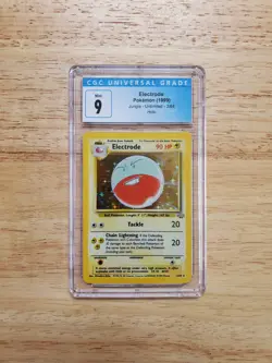 Pokemon CGC 9 MINT 1999 Electrode Jungle Holo Card - Image 1
