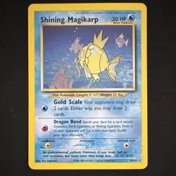 Pokemon Shining Magikarp Neo Revelation Secret Rare Holo Card 66/64 Basic 30 HP - Image 1