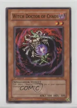 Witch Doctor of Chaos 1st Ed. YuGiOh Invasion #IOC-016 2004 - Image 1
