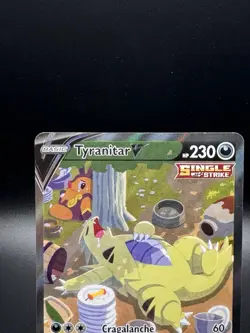 Tyranitar V 155/163 Battle Styles Full Art Holo Ultra Rare Pokemon Card - Image 3