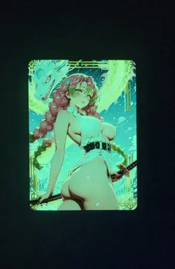 Beautiful Waifu Glow Card -Mitsuri -Goddess ACG Custom DIY Fan Art Card - Image 1