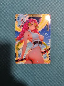 Beautiful Waifu Glow Card -Mitsuri -Goddess ACG Custom DIY Fan Art Card - Image 2