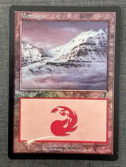 MTG X4 FOIL - Montagne - Montain - 7eme Edition - EX NM - FOIL - Image 3