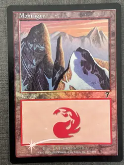 MTG X4 FOIL - Montagne - Montain - 7eme Edition - EX NM - FOIL - Image 5
