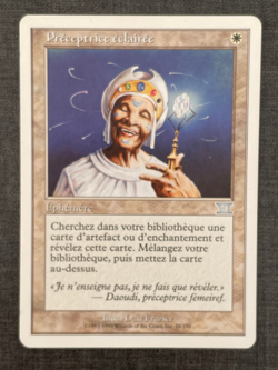 MTG FR - Preceptrice eclairee / Enlightened Tutor Mirage - EX - Image 1