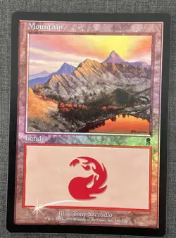MTG X4 FOIL - Montagne - Montain - Odyssee - EN FR - NM EX - Image 2