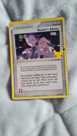 Pokemon TCG Rockets Admin Celebrations 86/109 Holo Rare NM. - Image 1