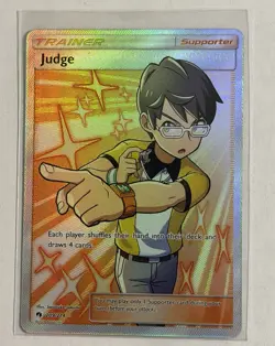 Pokemon Judge Ultra Rare Full Art Holo Sm-Lost Thunder 209/214 - Image 1