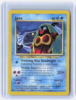 Jynx 31/64 Uncommon Neo Revelation Pokemon Lightly Played - Image 1