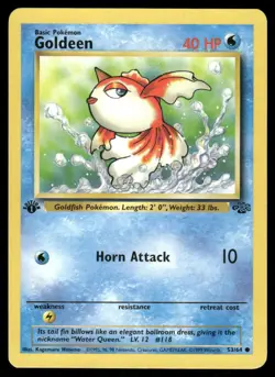 Goldeen 53/64 1st Edition Jungle Common NM EBAY LIVE MONDAY - Image 1