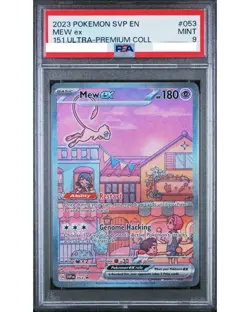 PSA 9 MINT Mew Ex 151 UPC Full Art Holo Pokemon Promo SVP 053 - Image 1