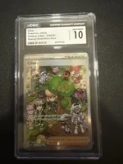 Pokemon Clive SV: Paldean Fates 236/091 Special Illustration Rare Holo CGC 10 - Image 1