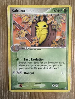 Pokemon TCG Kakuna EX Delta Species 46/113 Regular Uncommon DMG - Image 1